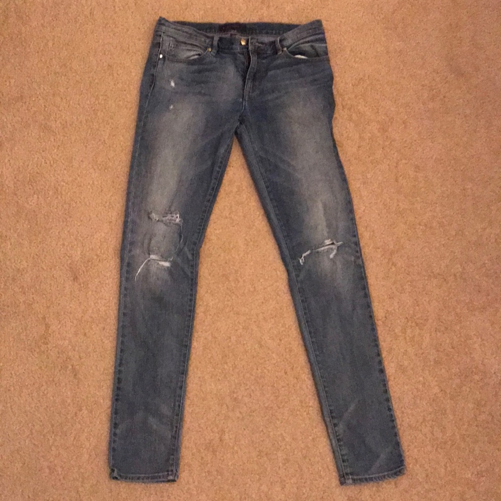 Juicy couture blue ripped skinny jeans size 29 low